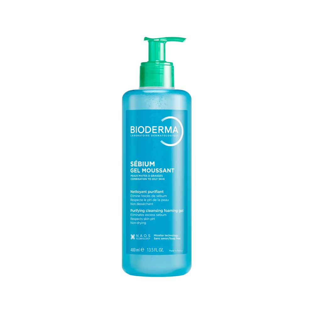 Bioderma Sebium Gel Moussant Peau Mixte Grasse 400ml
