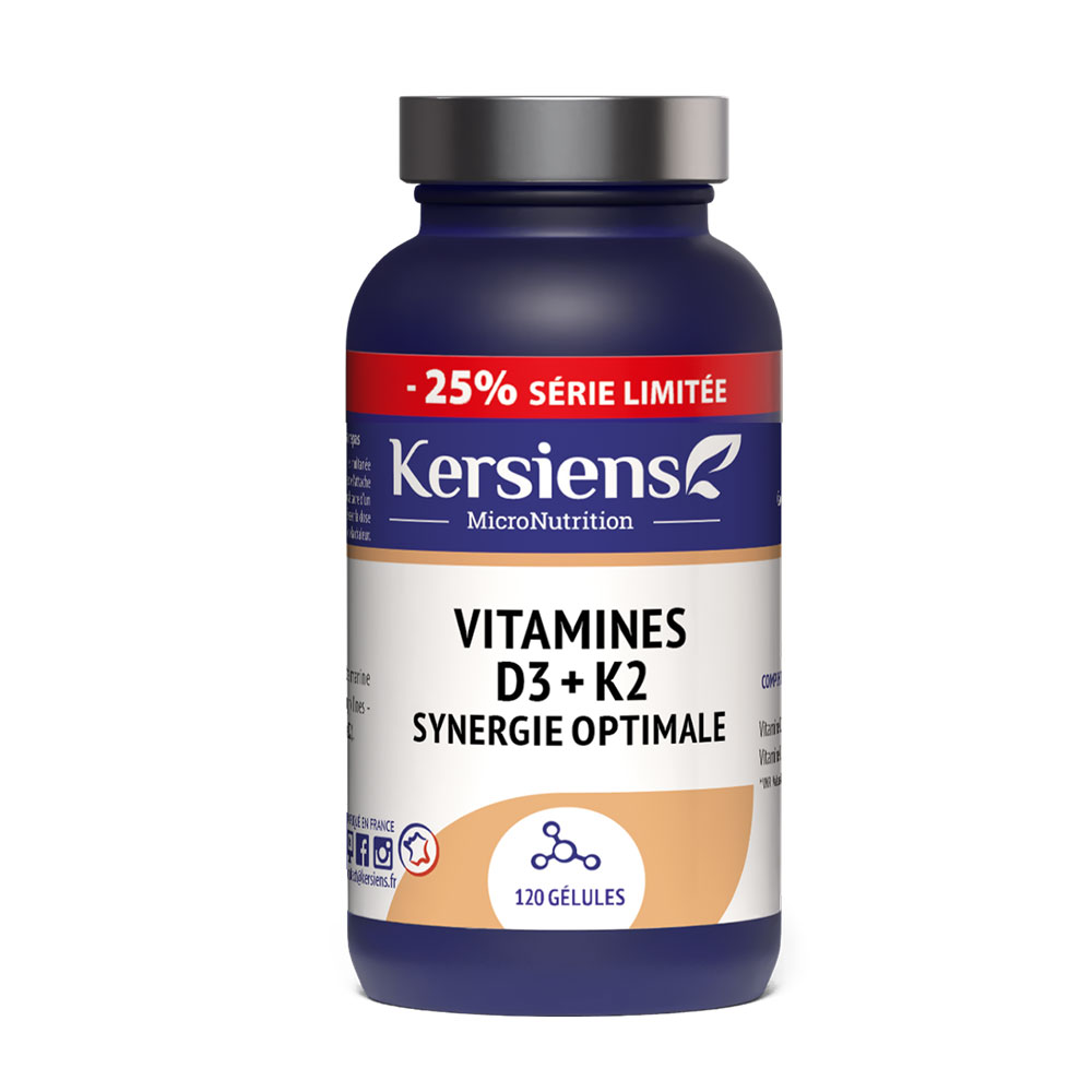 Kersiens Vitamines D3 + K2 120 gélules