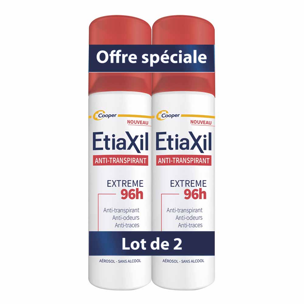 Etiaxil Anti-Transpirant Aérosol Extrême 96h 2x150ml