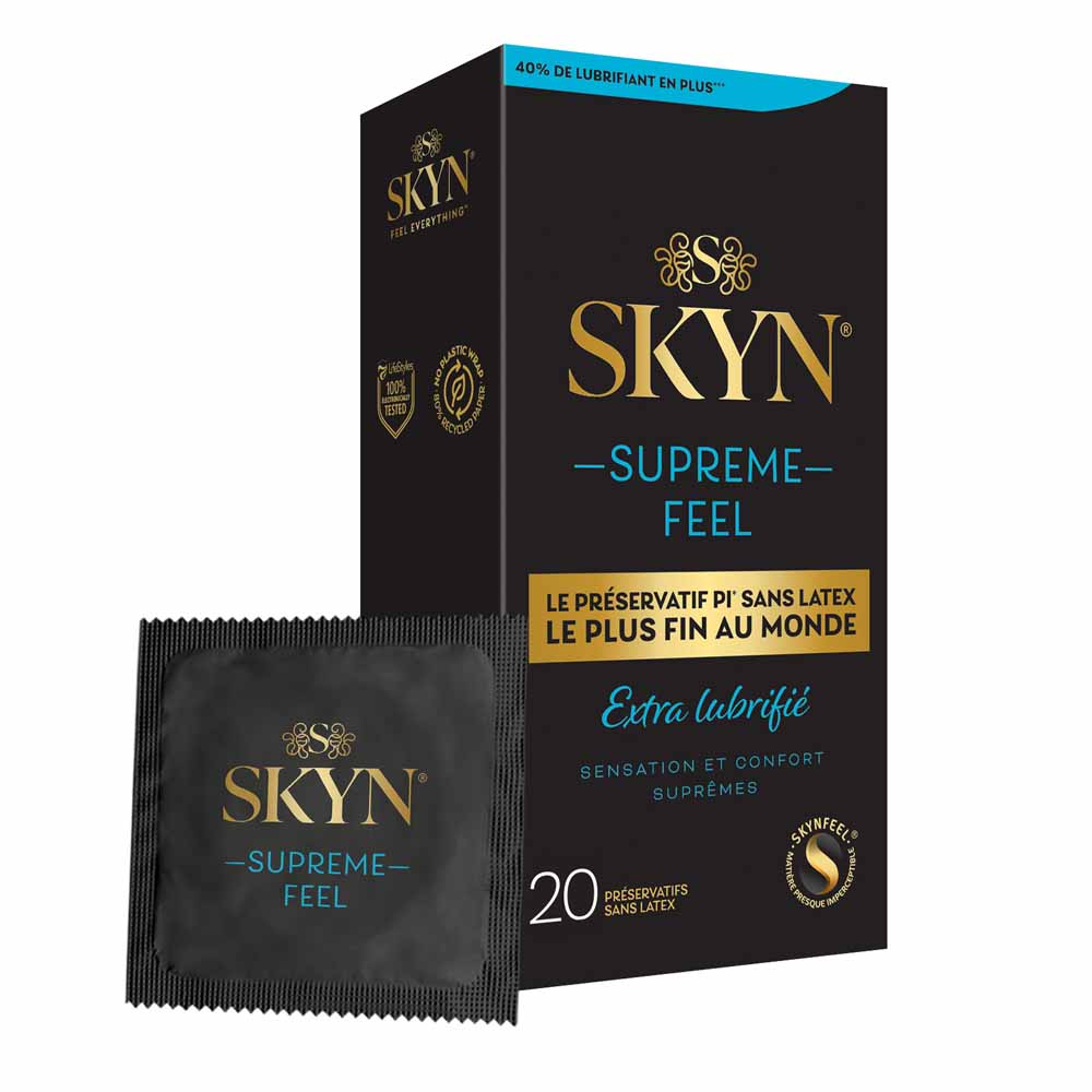 Skyn Supreme Feel Extra Préservatifs Sans Latex x20