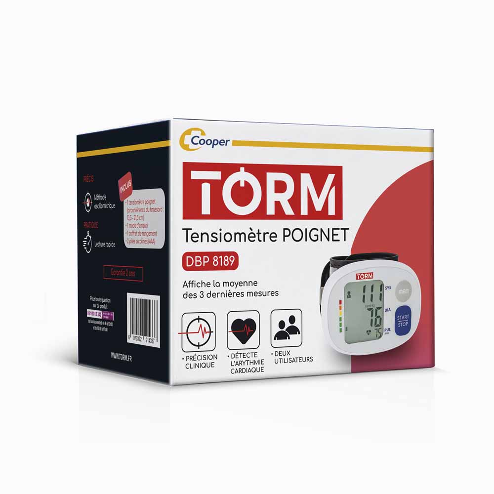 Torm Auto Tensiomètre Poignet DBP8189
