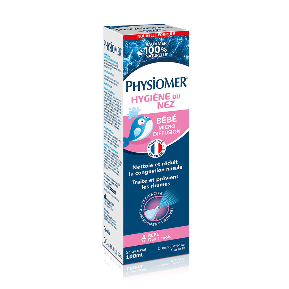Physiomer Bébé Hygiène du Nez Spray Nasal Micro-Diffusion 100ml