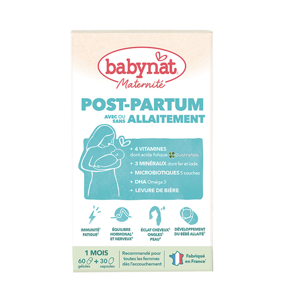 Babynat Maternité Post-partum 60 gélules + 30 capsules