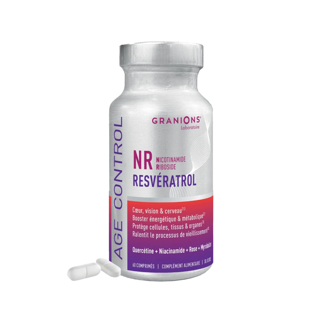 Granions Complexe Age Control NR Resvératrol Niacianamide Riboside 60 comprimés