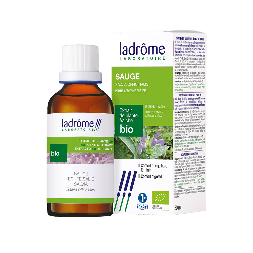 Ladrôme Extrait De Plante Sauge Partie Aérienne Fleurie 50ml