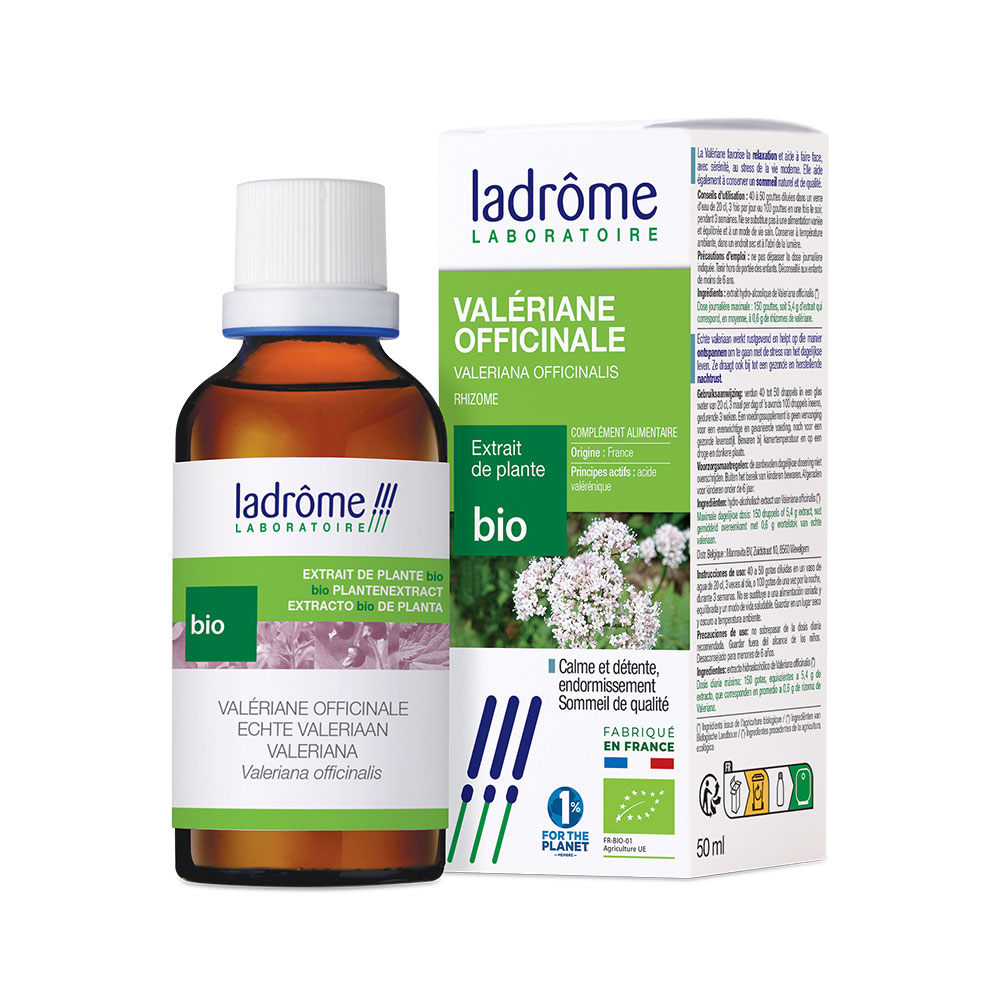 Ladrôme Extrait De Plante Valériane Officinale Rhizome 50ml