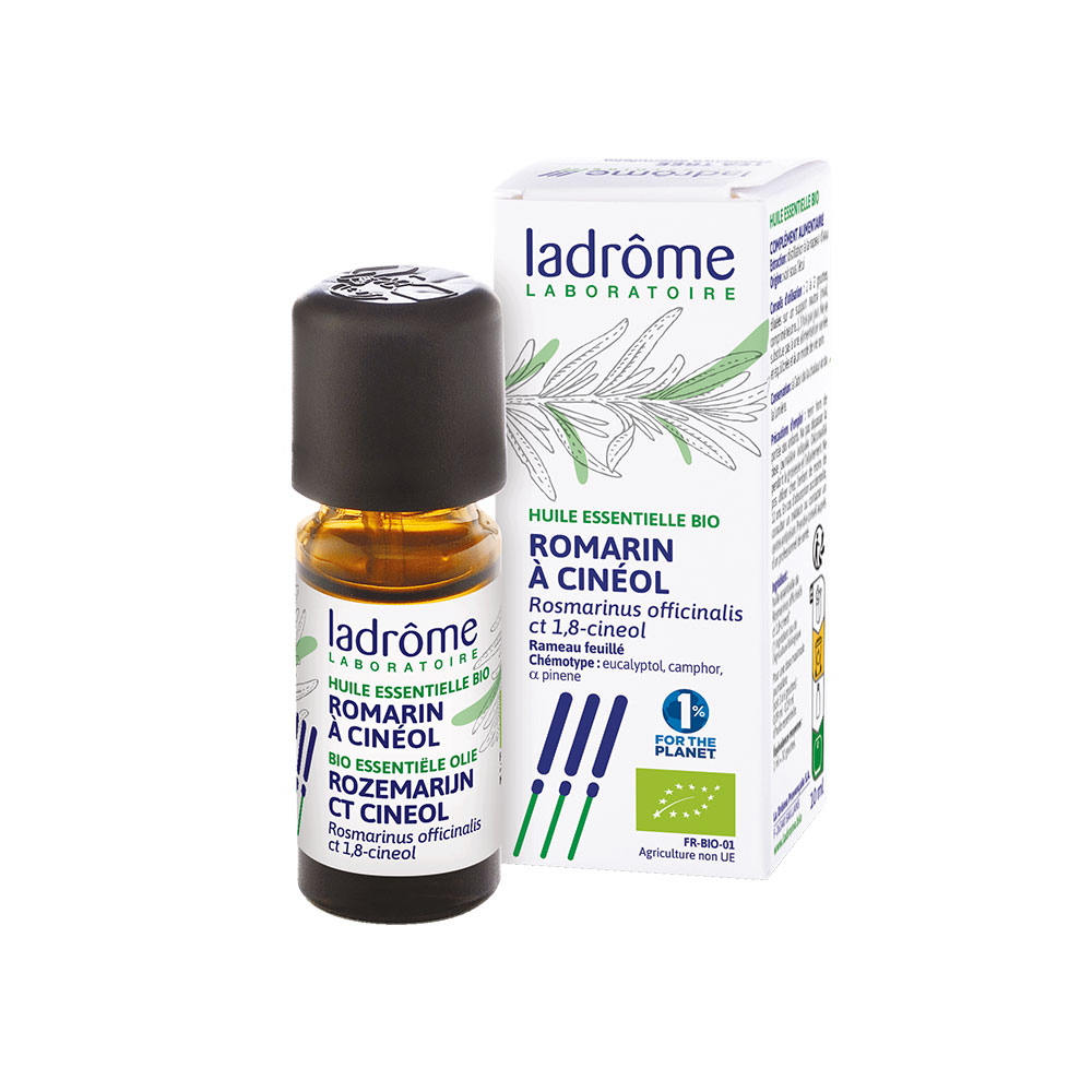 Ladrôme Huile Essentielle de Romarin A Cinéol Rameau Feuille 10ml