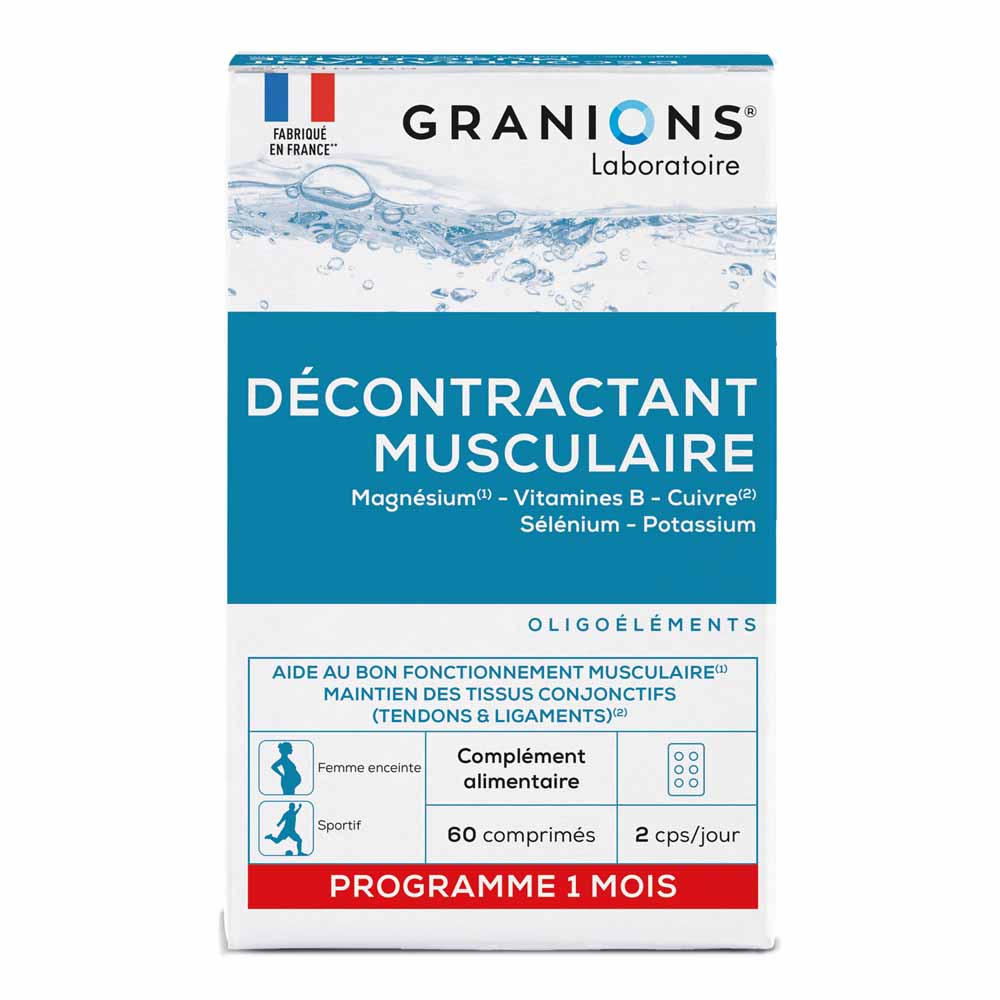 Granions Decontractant Musculaire 60 Comprimes