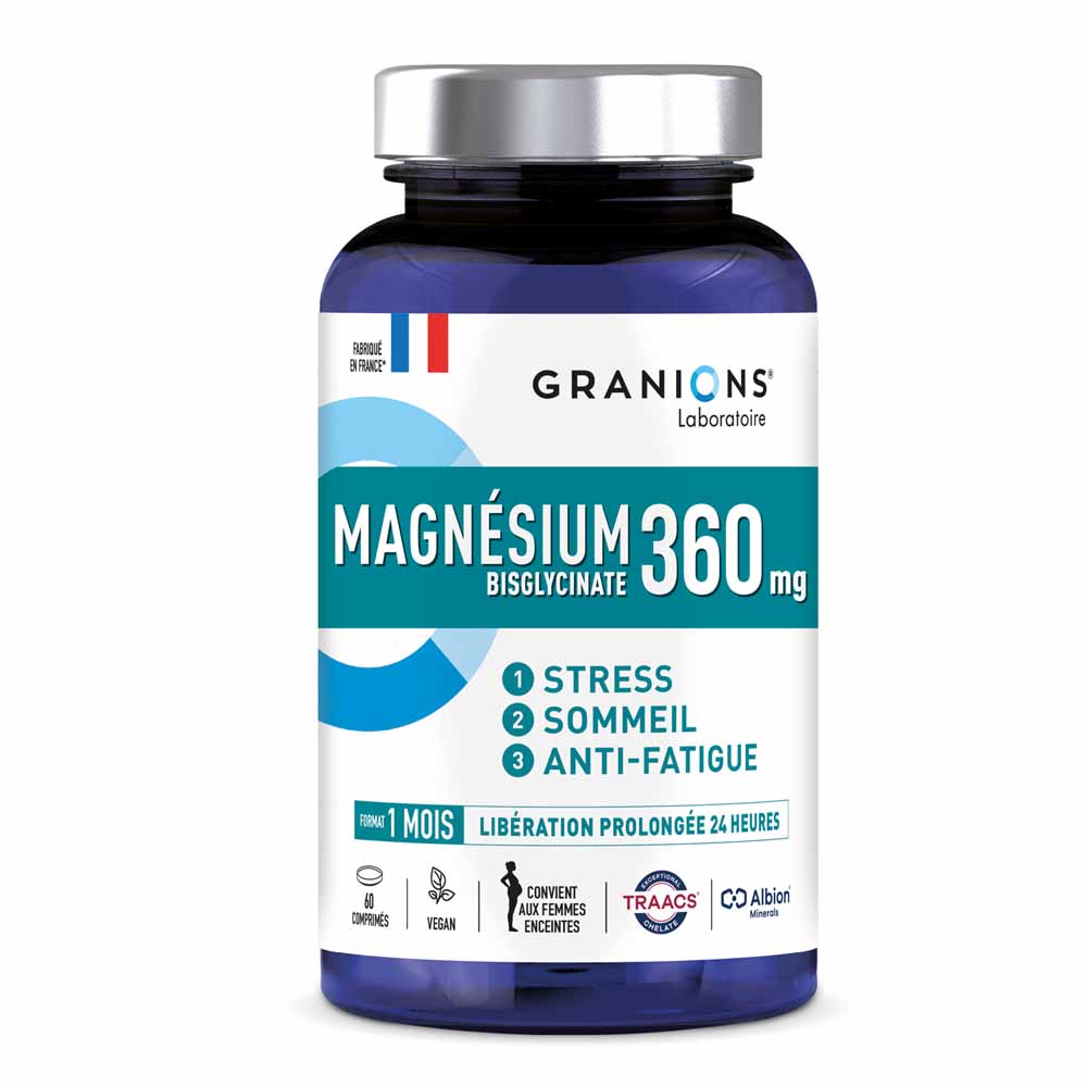 Granions Magnésium Stress Sommeil Fatigue 60 comprimés
