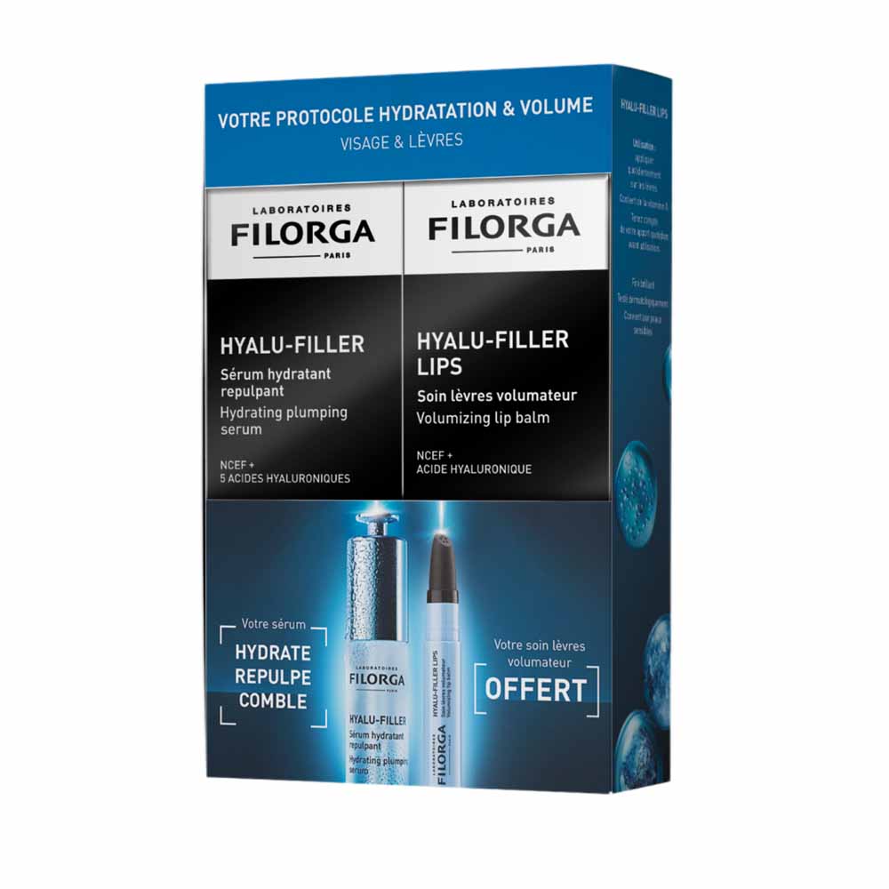 Filorga Hyalu-Filler Coffret Protocole Hydratation et Volume Sérum 30ml + Lips 4g Offert