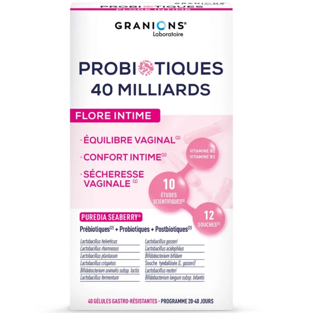 Granions Probiotiques Flore Intime 40 gélules