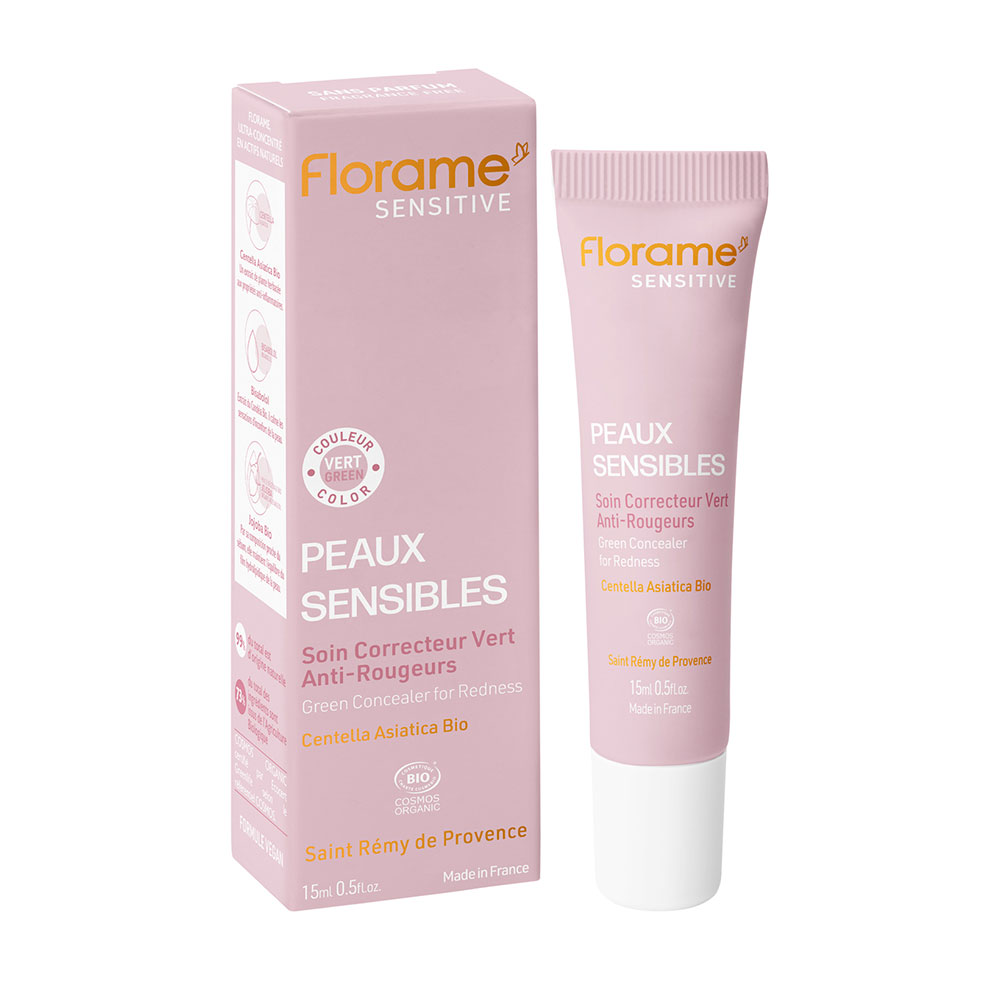 Florame Soin Correcteur Vert Anti-Rougeurs Bio 15ml