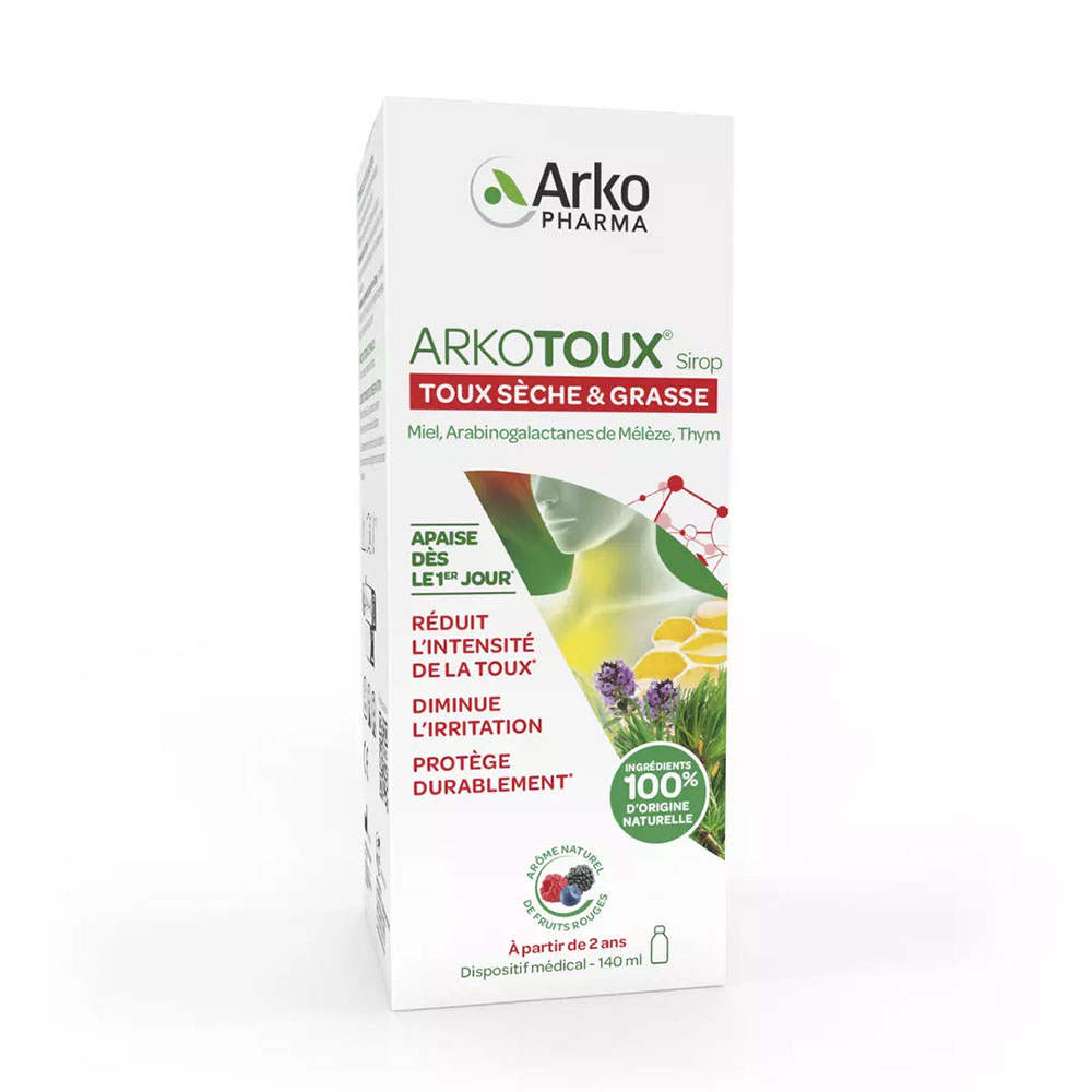 Arkopharma Arkotoux Sirop Toux Sèche et Grasse 140ml