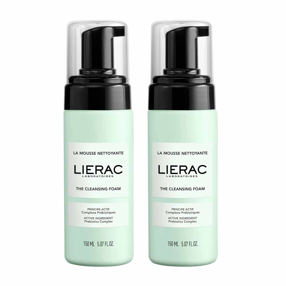 Lierac Démaquillants Mousse Nettoyante Tous Types de Peaux 2x150ml