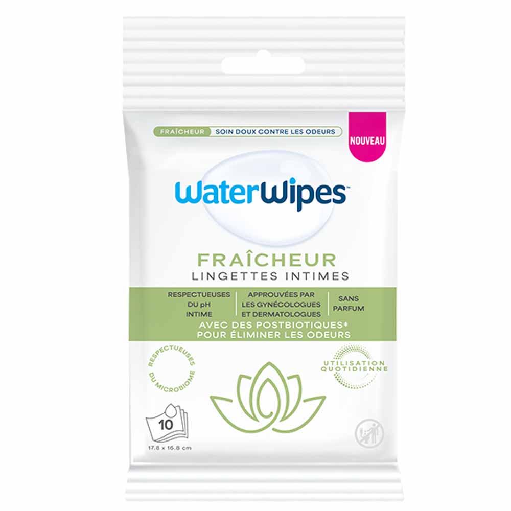 Waterwipes Lingettes Intimes Fraicheur x10