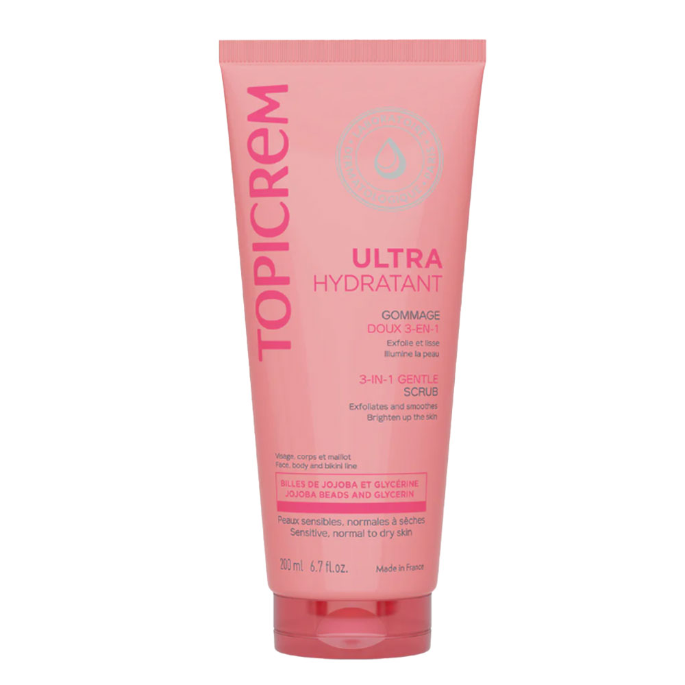 Topicrem Douceur Gommage 3-en-1 Visage Corps Maillot 200ml