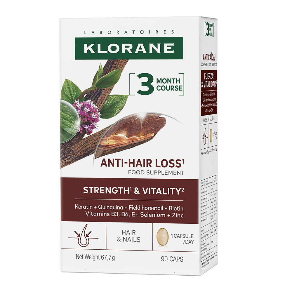 Klorane Quinine Force et vitalité 90 capsules