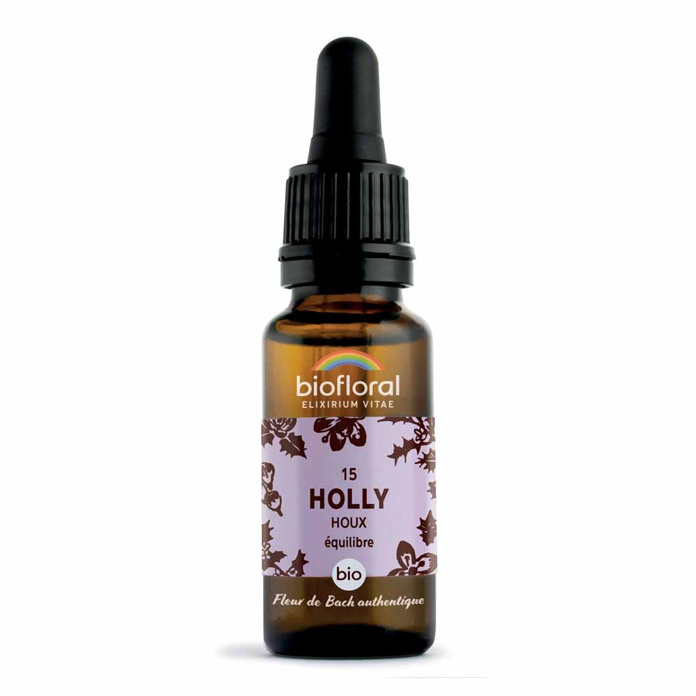 Biofloral Fleurs De Bach n°15 Houx Bio Demeter 20ml