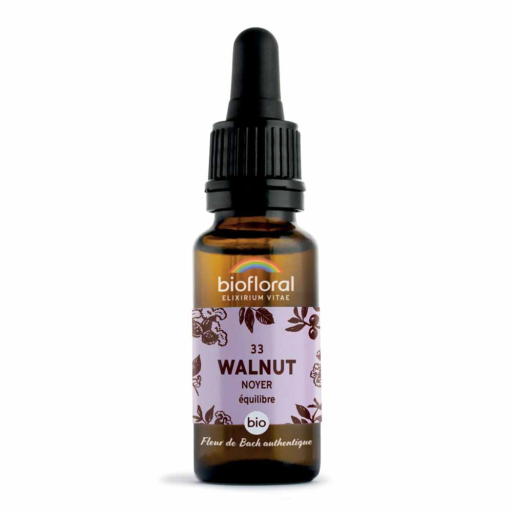 Biofloral Fleurs De Bach n°33 Noyer Bio Demeter 20ml