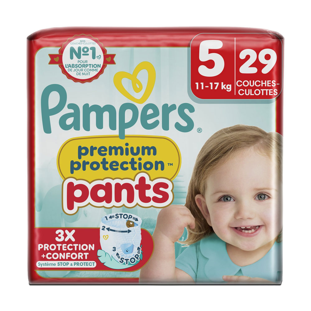 Pampers Premium Pants Couches Culottes Taille 5 (11-17 kg) x29