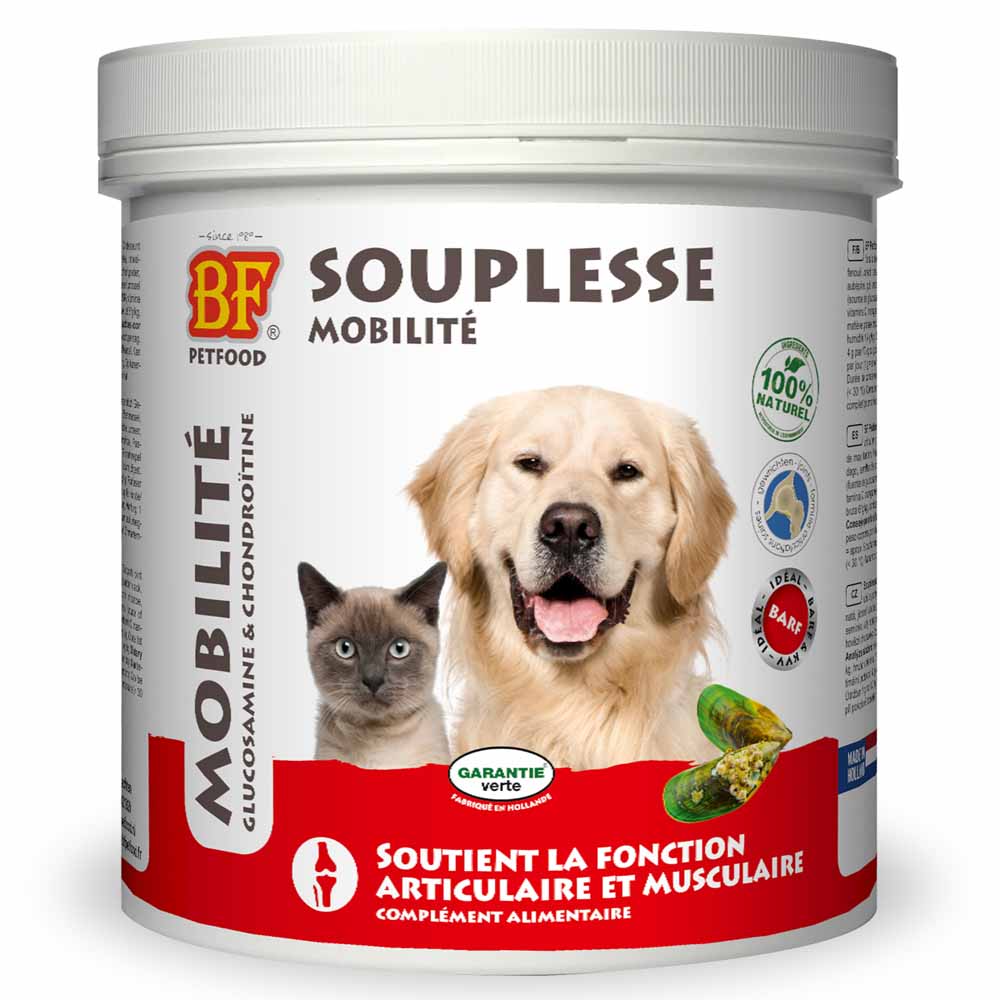 Biofood BF Petfood Souplesse Mobilite Articulation Et Musculature Chien Et Chat 125g