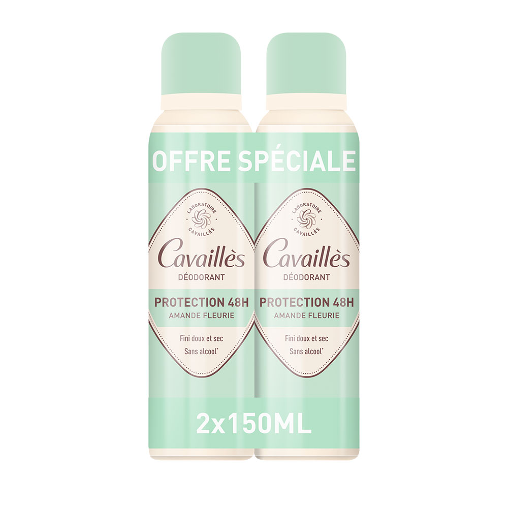 Cavaillès Dermato Déodorant Spray 48H 2x150ml