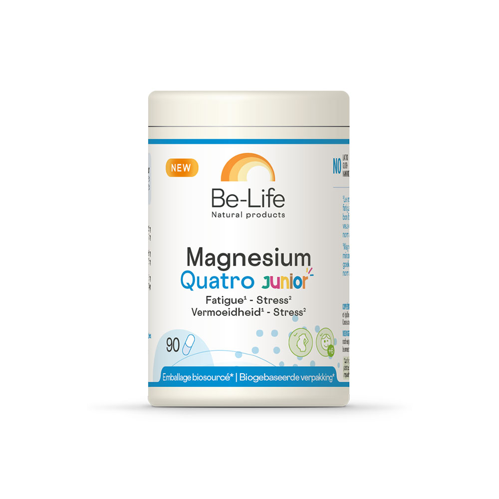 Be-Life Magnésium Quatro Junior Fatigue et Stress 90 gélules