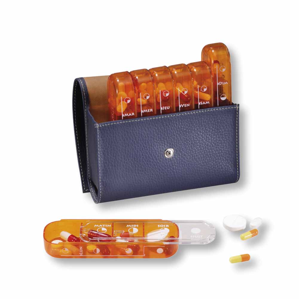 Pilbox Pilulier Maxi Fauve ou Marine