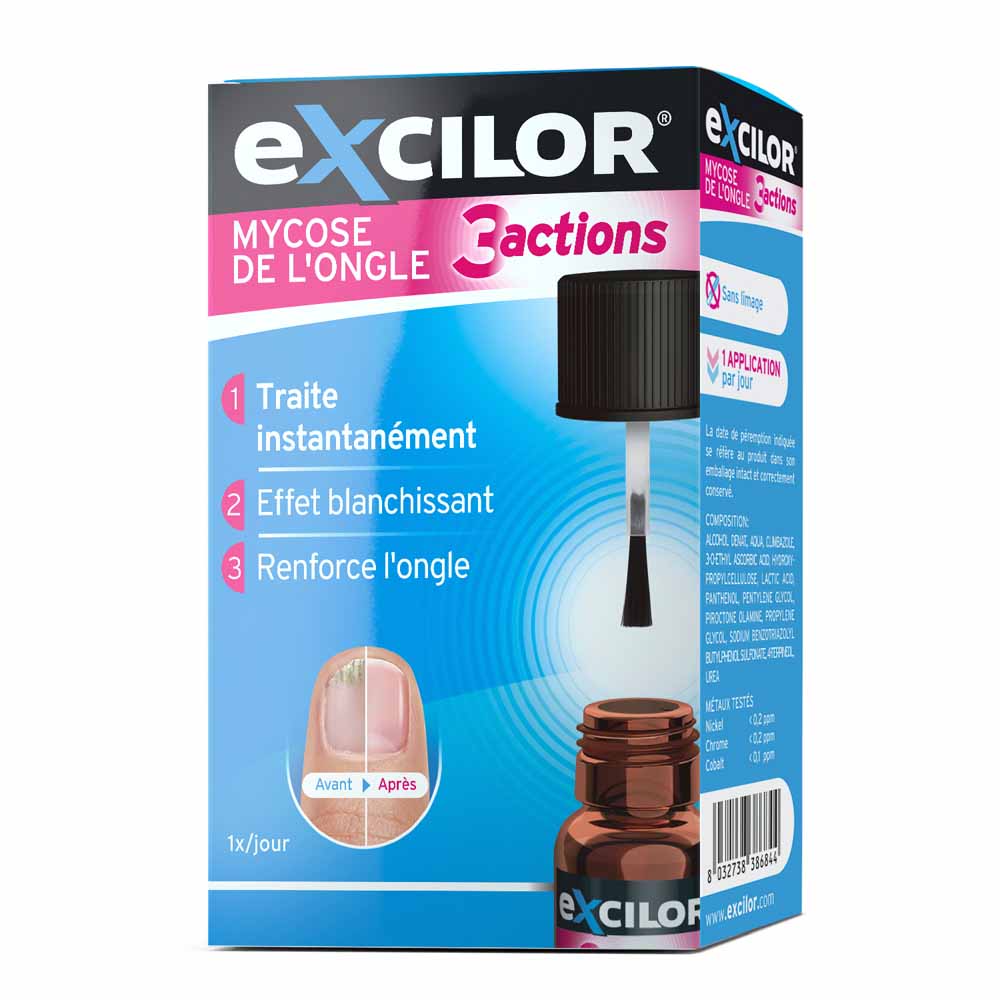 Excilor Mycose de l'Ongle 3 Actions 7ml