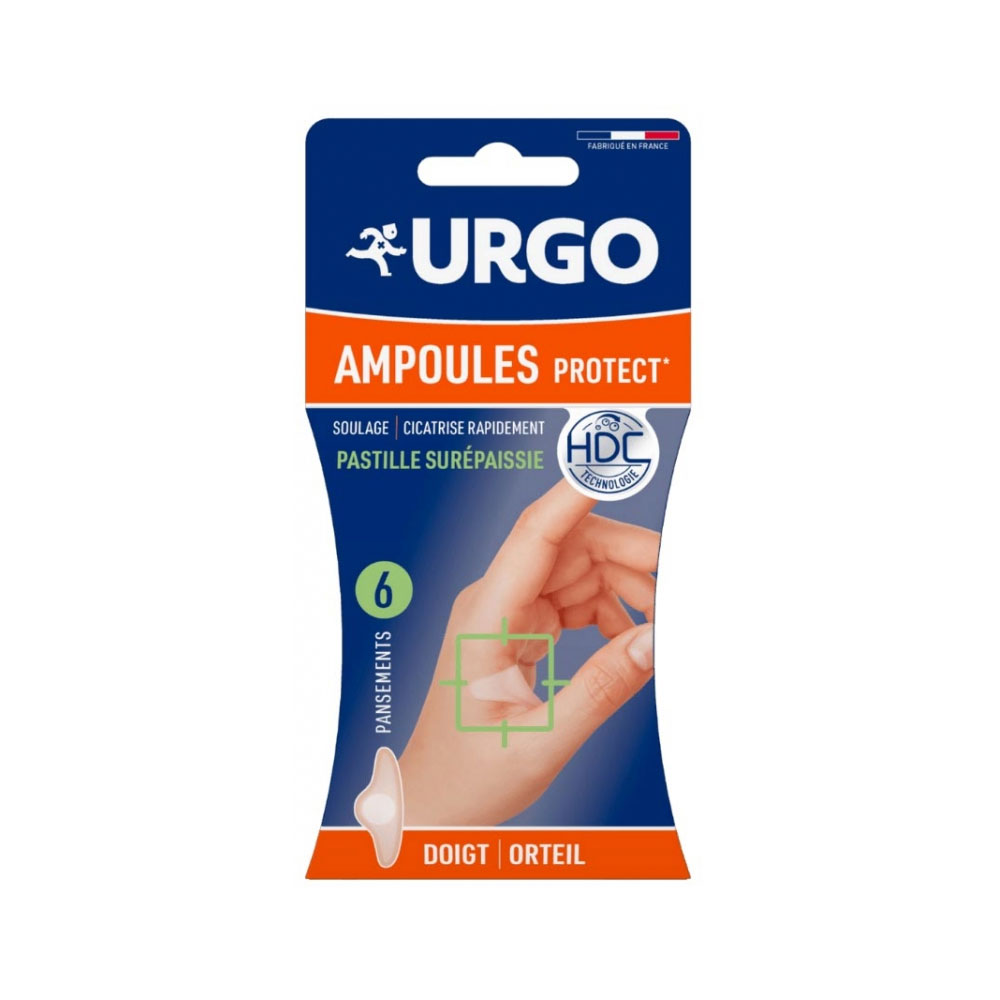 Urgo Ampoules Protect Doigts Et Orteils Pansements Petit Format 6.1x2.5cm x6