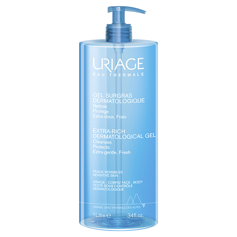 Gel Douche Surgras Dermatologique Peaux Sensibles 1l Uriage