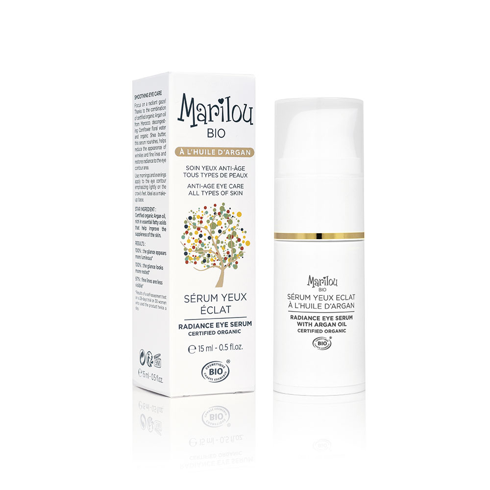 Marilou Bio Huile d'Argan Sérum Yeux Éclat Tous types de peaux 15ml
