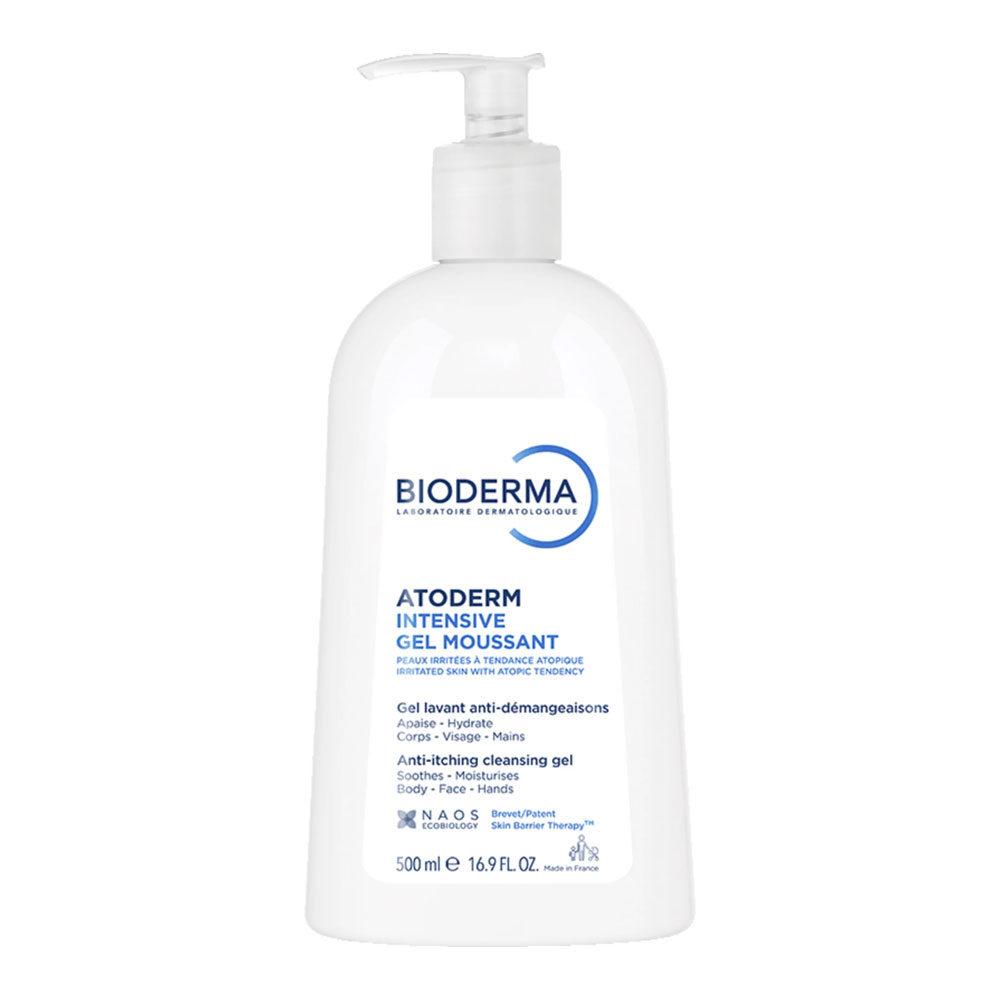 Bioderma Atoderm Gel Moussant Visage et Corps Peaux Atopiques 500ml