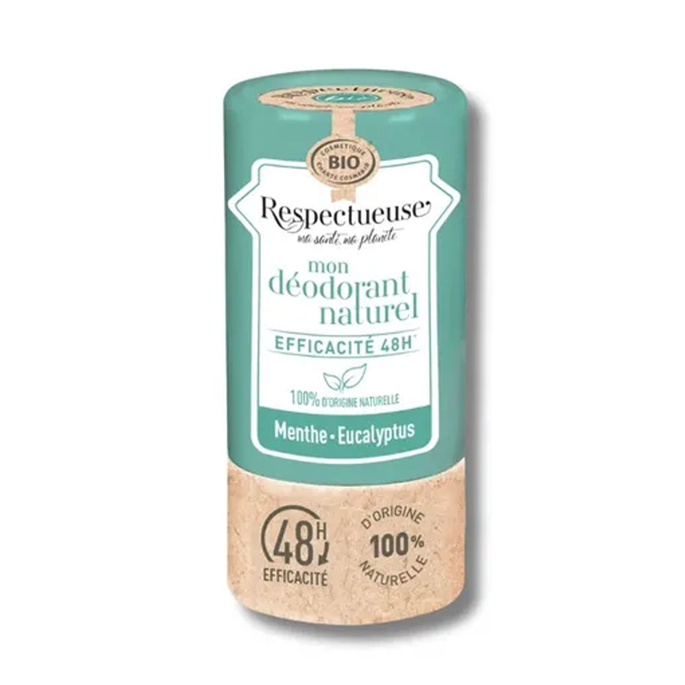 Respectueuse Déodorant Menthe Eucalyptus Bio 50g