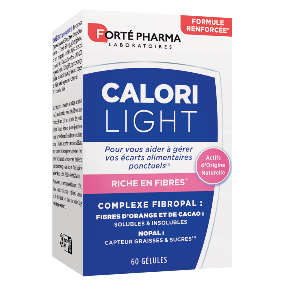 Forté Pharma CaloriLight Minceur Capteur de Graisses Fibres Nopal 60 gélules