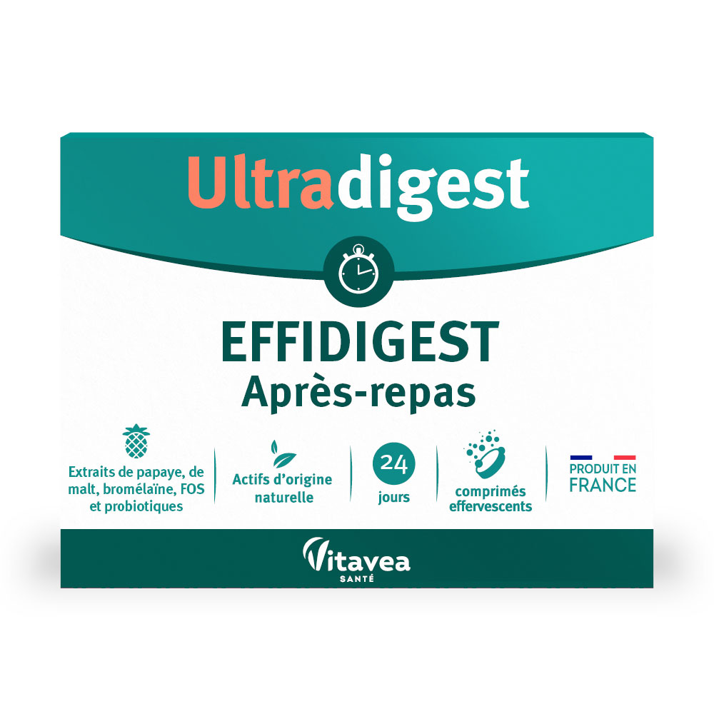 Vitavea Santé UltraDigest Effidigest Après Repas 24 comprimés effervescents