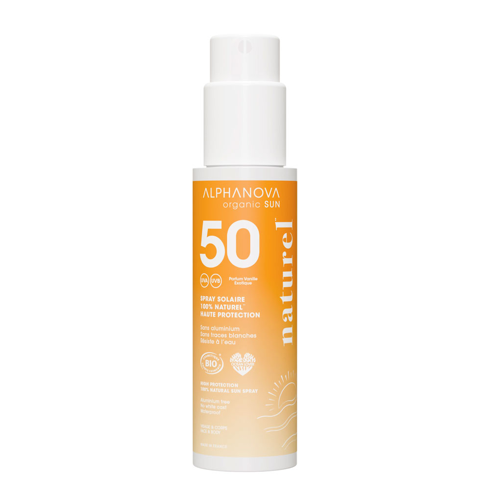 Alphanova Organic Sun Crème Solaire Haute Protection Spf50 Bio 100g