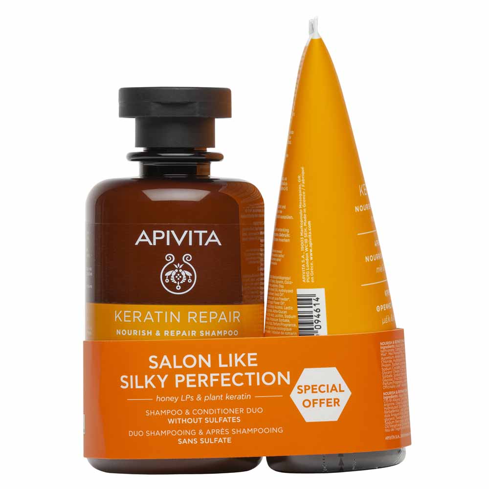 Apivita Keratin Repair Duo Shampoing 250ml et Après-Shampoing 150ml