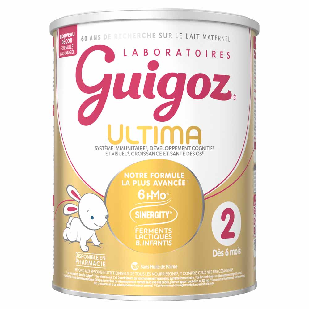 Guigoz Ultima Lait En Poudre 2 De 6 À 12 Mois 780g