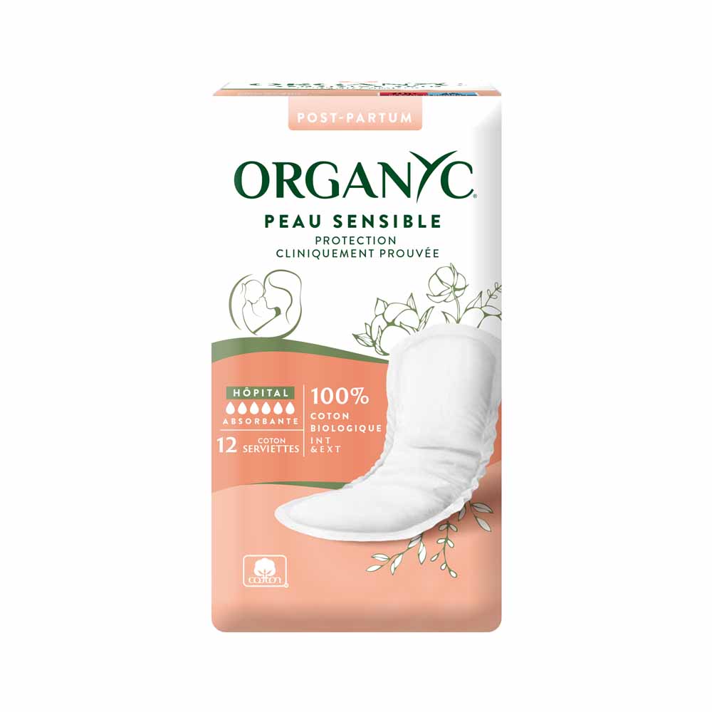 Organyc Protections Premiers Jours Maternité x12