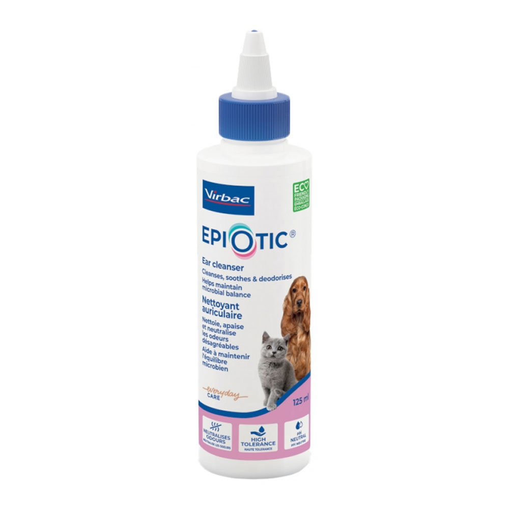 Virbac Epiotic Nettoyant Auriculaire Chiens et Chats 125ml