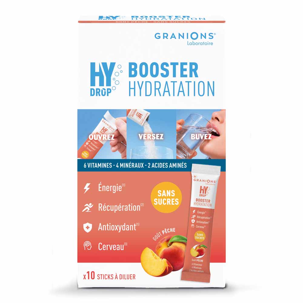 Granions Hydrop Sticks Booster Hydratation Electrolytes x10