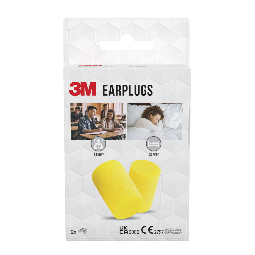 3M Earplugs Bouchons d’oreille E-A-R™ Classic™ 2 paires