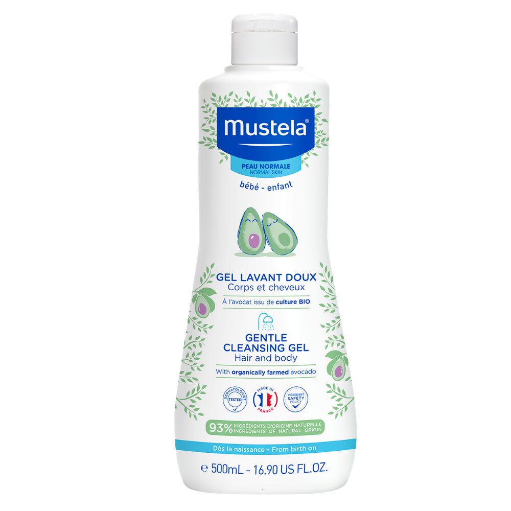 Mustela Gel Lavant Doux Corps Et Cheveux Peaux Normales 500ml