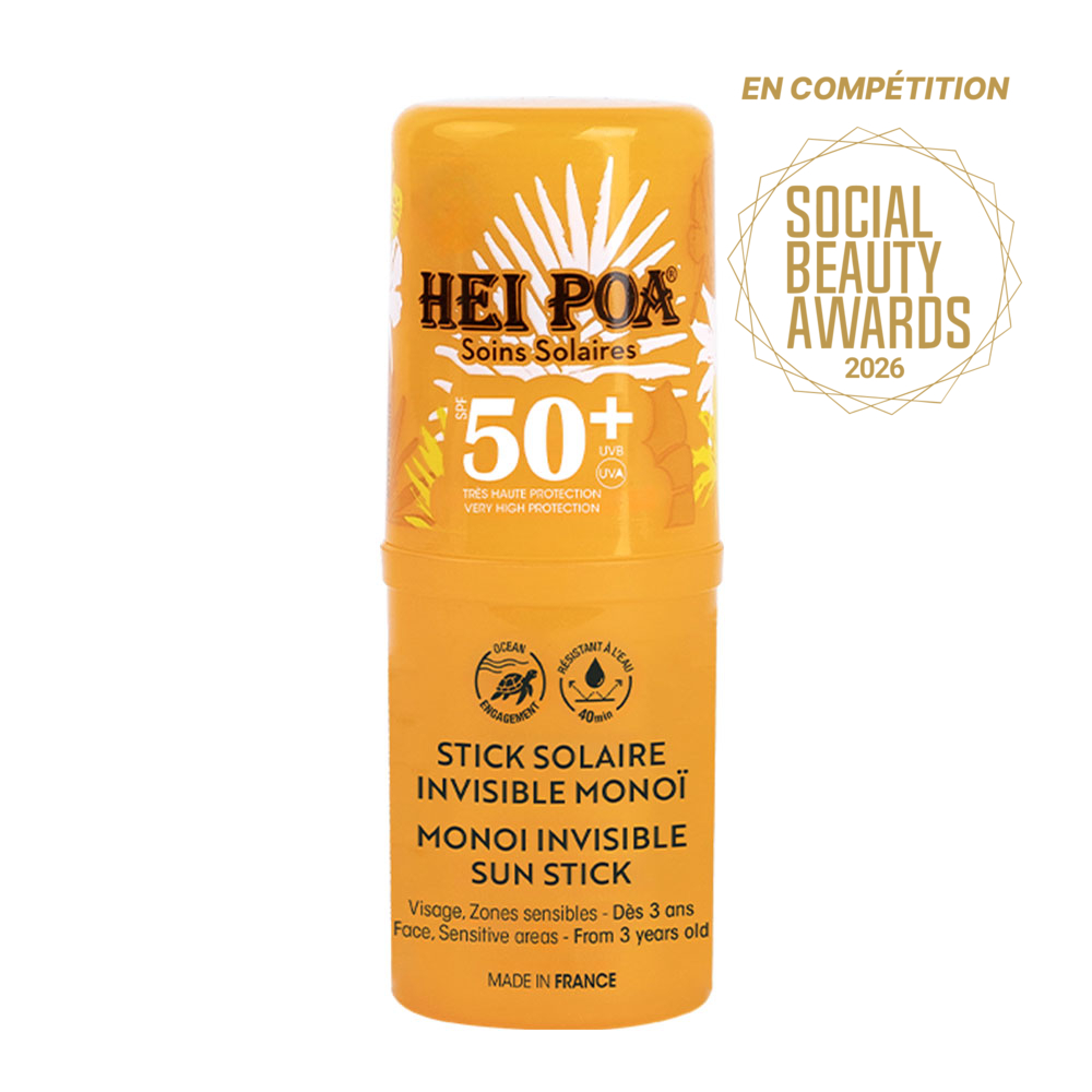 Hei Poa Stick Solaire Invisible Monoï Spf50+ 15g