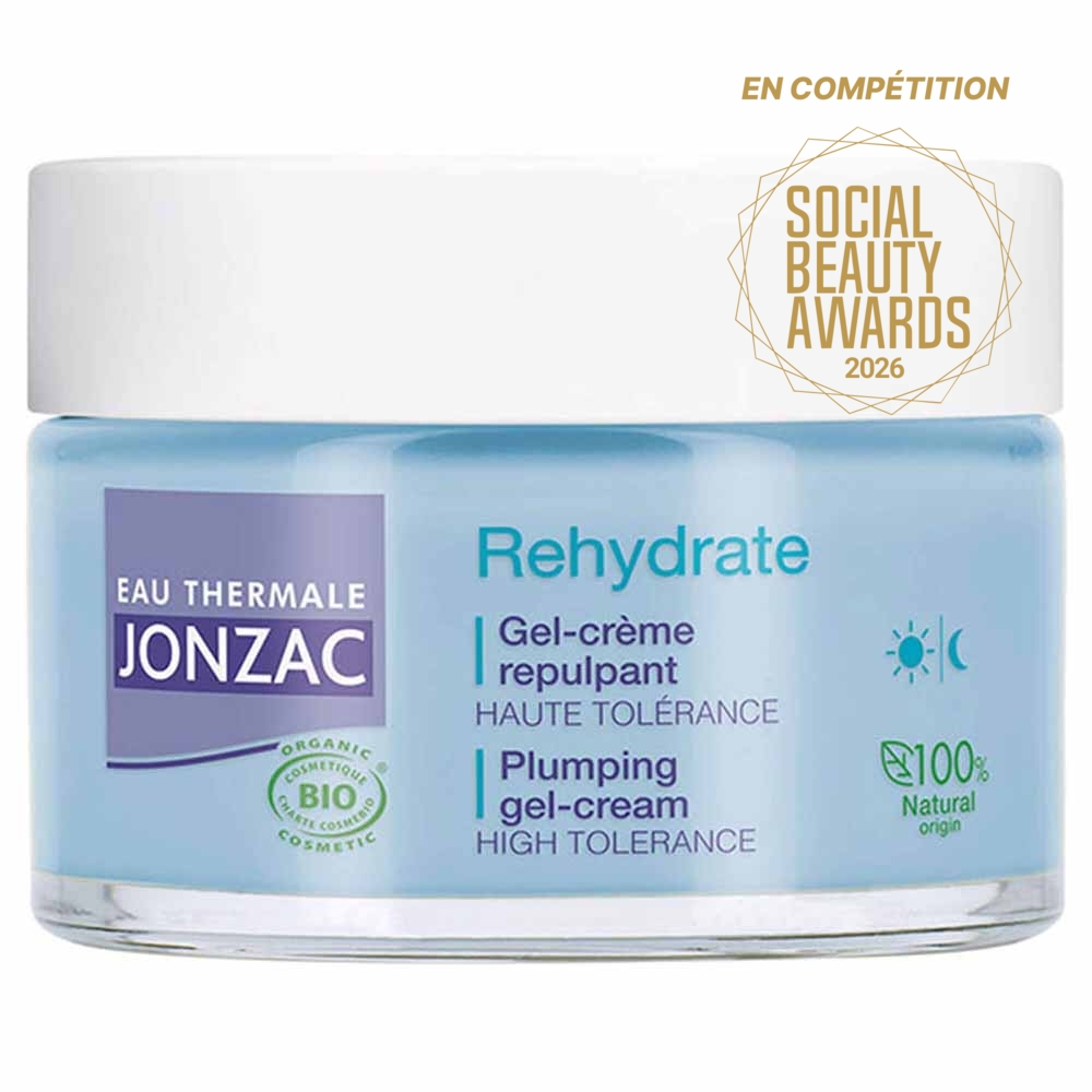 Eau thermale Jonzac REhydrate Gel Crème Repulpant Peaux Sensibles Déshydratées 50ml