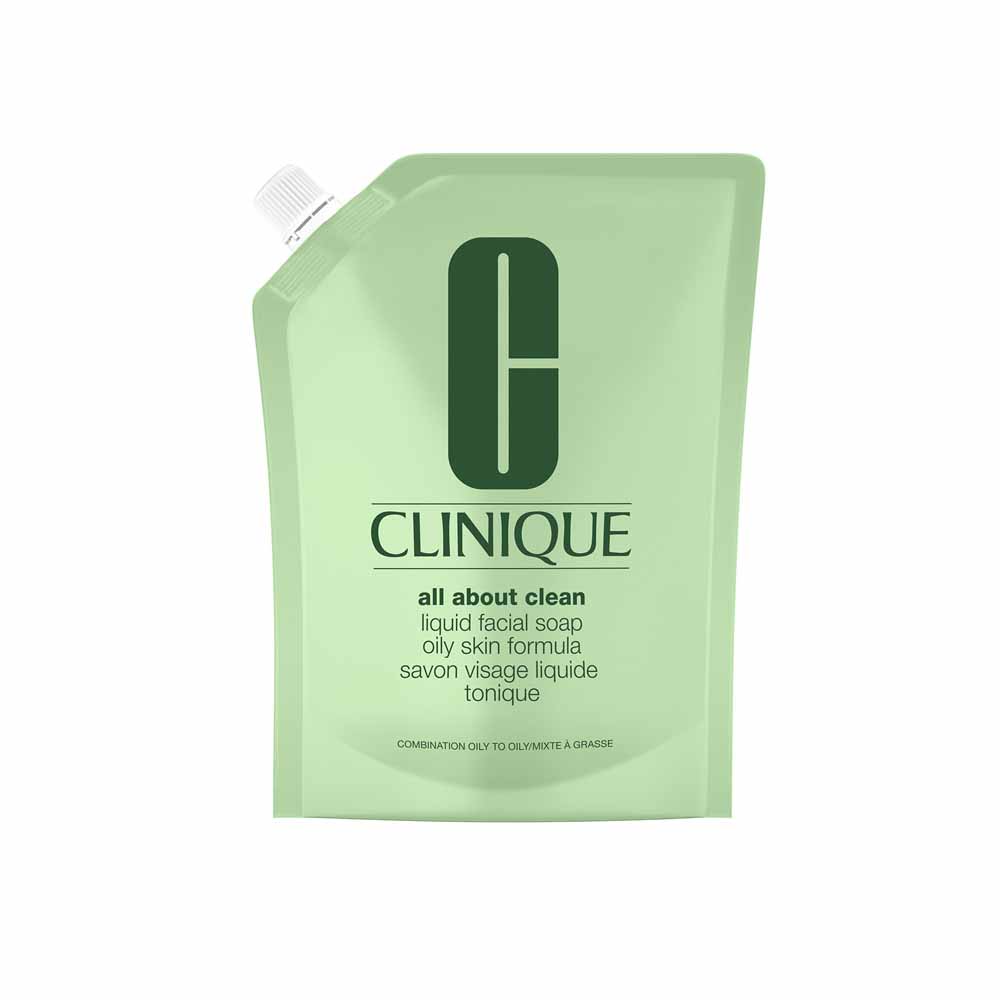 Clinique All About Clean Eco-Recharge Savon Visage Liquide Doux Peaux Mixtes à Grasses 400ml