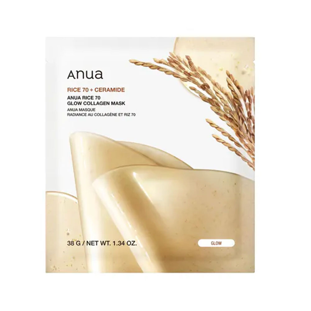 Anua Rice 70 Glow Collagen Masque hydrogel au collagène hydratation ultime 152g
