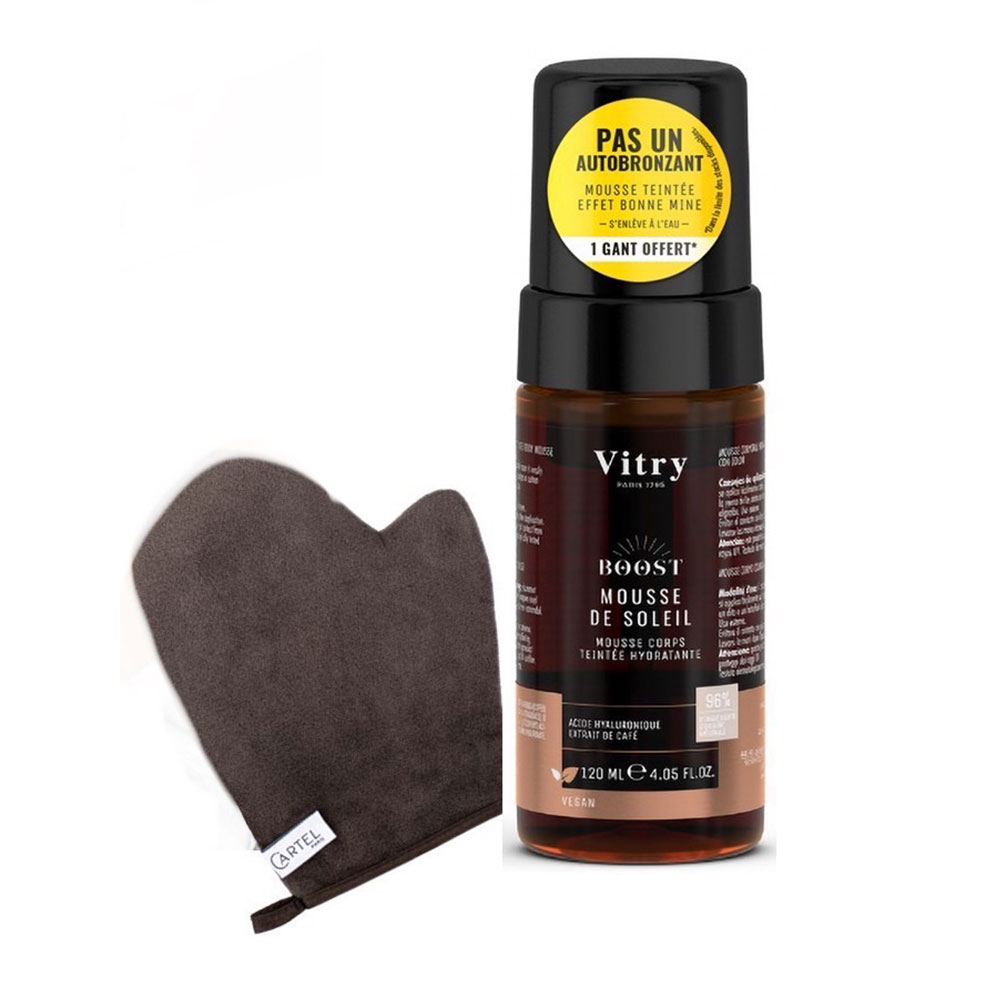 Vitry Boost Mousse De Soleil et Gant Offert Teintée Hydratante 120ml