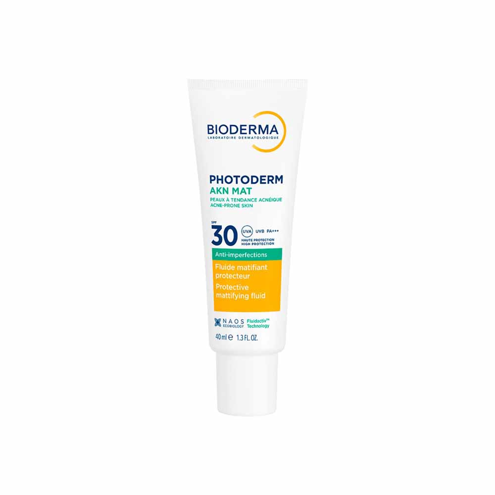 Bioderma Photoderm Fluide correcteur matifiant anti-imperfections SPF30 AKN Mat Peaux à tendance acnéique 40ml